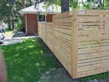 Custom Spaced Horizontal Cedar