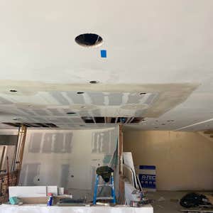 Photos by Interior Art Drywall Inc #1 Hang the walls on ceiling and walls . I just let the open on ceiling where plumbers were pending to fix the...