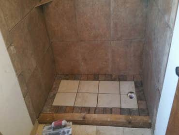 Tile shower