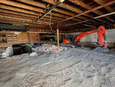 Photos by Vdw Services LLC #3 Demolition and Parking lot Demolition of an old commercial office space and constructing a new parking area.