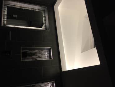 Soffit lighting custom in wall lighting