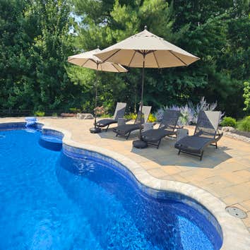Pool and hardscape installation