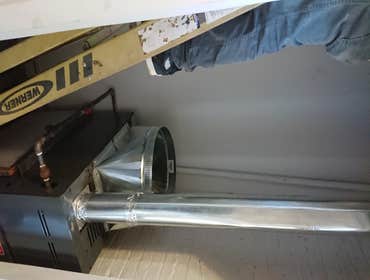 Photos by Dimatic Control LLC #2 Spiral Duct install for office space.