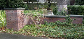 Entry monument NE Portland