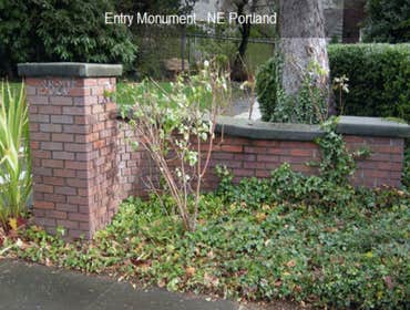 Entry monument NE Portland
