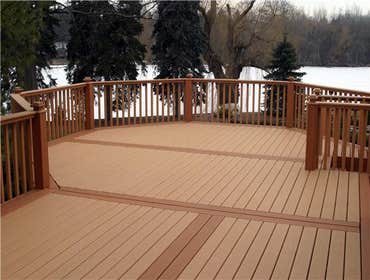 Spacious deck