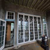 Photos by L.J. Silva Construction, LLC #4 Support Trusses, Demo Load Bearing Walls. Frame new walls, drywall and stucco work. Furnish and install new P