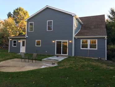 Addition with Master Suite and New Kitchen: West Chester, PA Two story addition opened up back of house to double kitchen size and add a wonderful mast