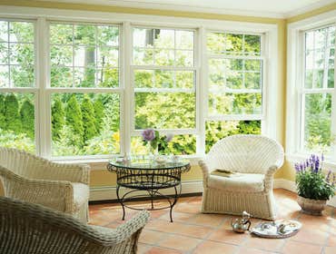 double-hung sunroom windows