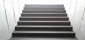 Basement entrance stairs