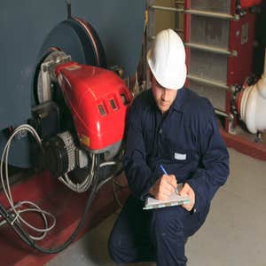 One of our boiler service team