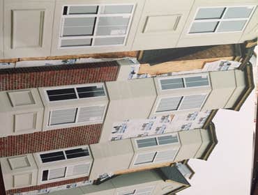stucco & brick