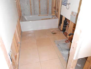Bathroom remodeling/reconfiguration