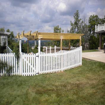 Pergola from front of house
