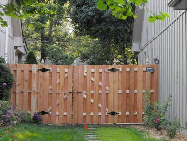 Wood Shadow Box fence