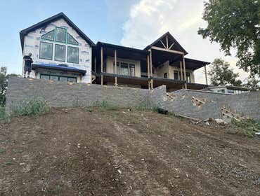 Photos by Gcam LLC #11 Retaining Wall build