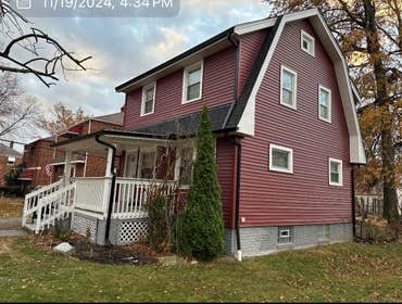 Siding, Roof and Gutters - Euclid This tree fall insurance job required extensive repairs, including framing, siding, roofing, and gutters. We reinforc