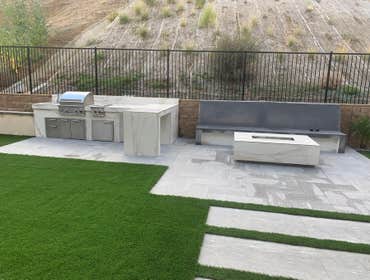 Photos by Building Greatness Inc #1 This project intakes a remodel for the pool including plaster, tiles and the jacuzzi. The front and backyard we add