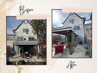 Fiber Cement Siding and flat roof