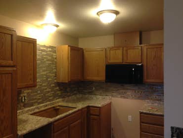 Tile Bathrooms floors and backsplash