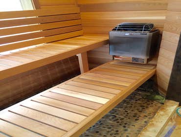 Sauna in Mirasol Design and built a custom sauna for a residence in the Mirasol community in Palm Beach Gardens.