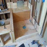 1st stage of shower pan