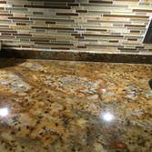 backsplash and granite countertop
