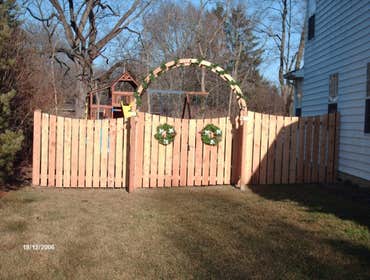 Wood fences