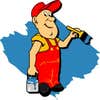 One Man and A Brush logo