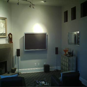 Living room flat screen