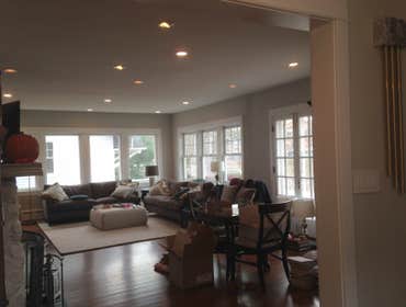New can lights in vintage Wilmette home