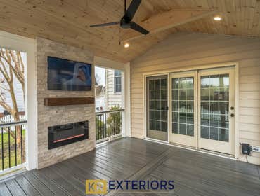 Photos by Kr Exteriors Inc #1 Built all new Composite screened in porch