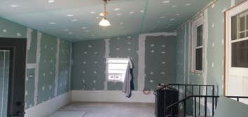 Photos by Renzulli Remodeling #1 A few different recent projects including, concrete repair, basic shed repaint and a drywall installation with spackli