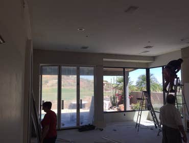 VIEW FROM KITCHEN - DURING
