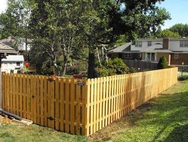 Wood Shadow Box fence