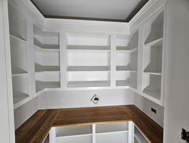 Walk in pantry build out