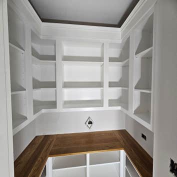 Walk in pantry build out