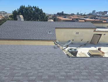 Los Angeles Roofing Installation of a GAF Timberline Shingle Roofing System on Apartment Complex