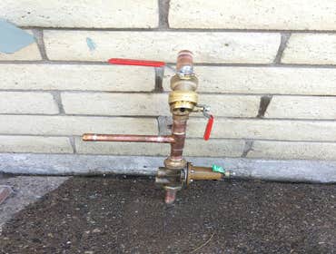 New water service entry