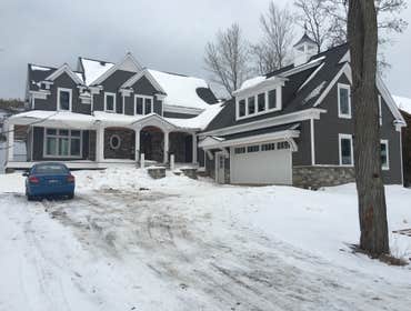 Elk Rapids home Framed ,siding,roofing,and decks done by Jim's precision builders