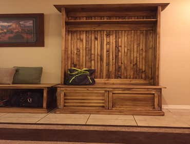 Our Work We take pride in our pieces, whether they are a barn door made of knotty alder wood, or a custom closet that will increase the value of your h