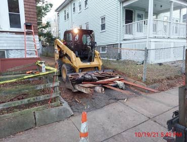 Photos by Property Care LLC #4 Two story deck replacement and Garage demolition