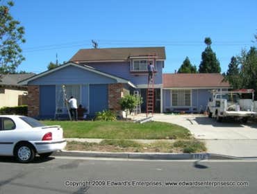 Residential Remodel Exterior: Stucco repair, Fascia repair, Dryrot repair, New front door installed, New sliding door installed, 1 new retrofit window 