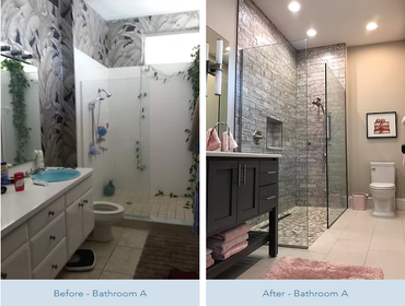 Before and After photos of our Work