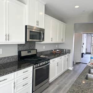 Kitchen Cabinet Painting- After Photo