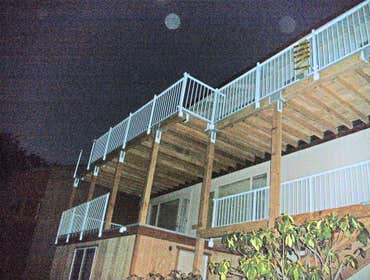 Deck And Railing Solutions, Inc Project Residential to Commerical Carmel - San Diego deck and railing special LED lighting showes the versitality of ou
