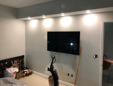 New Lights installation in soffit