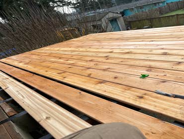 New Deck Cedar Boards
