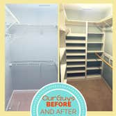Custom Closets Small project redesigning closets for clients. We don't post all photos of small jobs like this, but we are capable of any kind of carpe