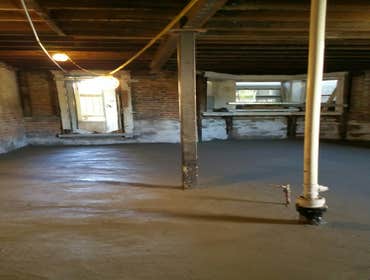 Concrete pour finish